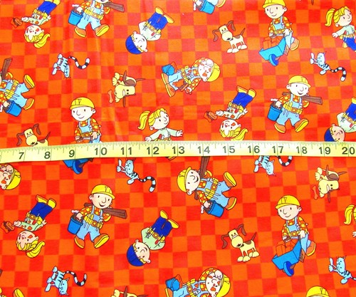 Cotton fabric bob the - yd,